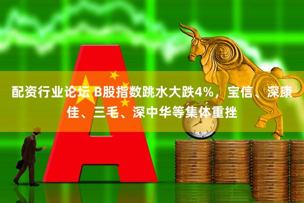 配资行业论坛 B股指数跳水大跌4%，宝信、深康佳、三毛、深中华等集体重挫