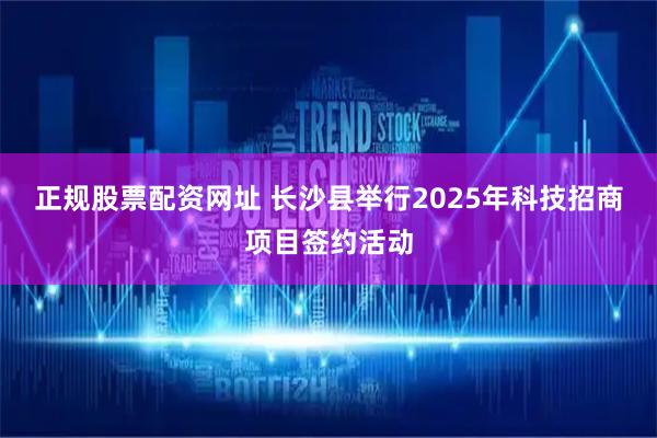 正规股票配资网址 长沙县举行2025年科技招商项目签约活动